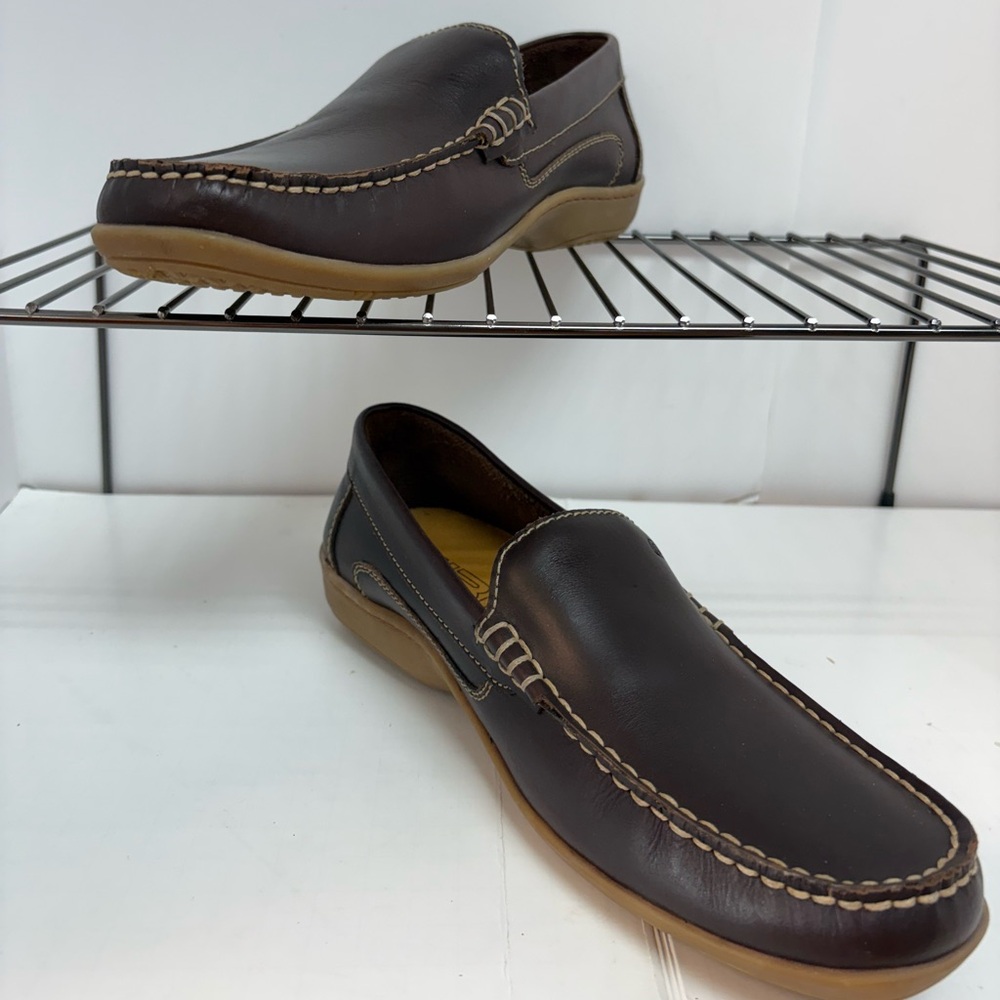 Gibi Homme Women’s Brown Leather Loafers, Size 39/8.5, NWOT GS3
